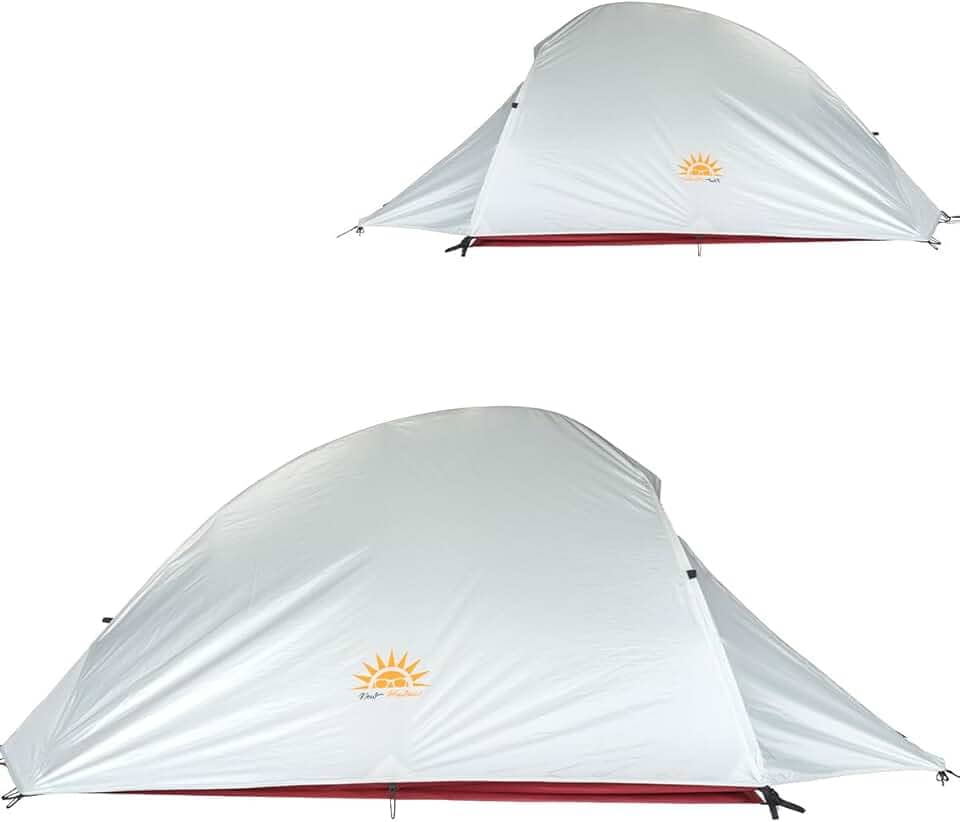 Barraca de Camping Ultraleve Impermeável, Barraca 1 Pessoa para Montanhismo, Trekking e Aventura em Geral