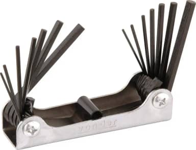 Jogo De Chaves Allen, Com 14 Peças Vonder 1.5 Mm A 6 Mm E 1/16" A 1/4"