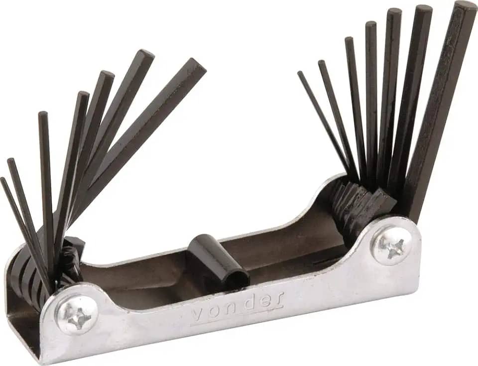 Jogo De Chaves Allen, Com 14 Peças Vonder 1.5 Mm A 6 Mm E 1/16" A 1/4"