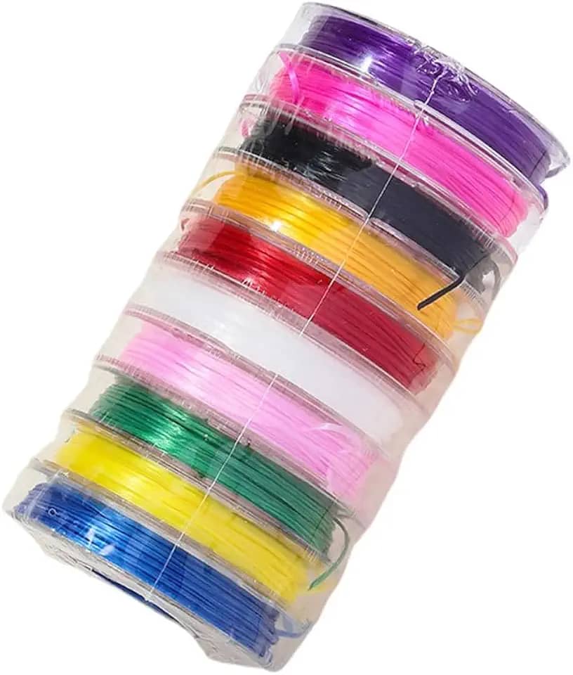 Corda trançada de nylon, várias cores opcionais, não é fácil de esticar, adequada para pulseiras, colares, tornozeleiras – Cordas e linhas coloridas tecidas à mão, artesanato e suprimentos de costura
