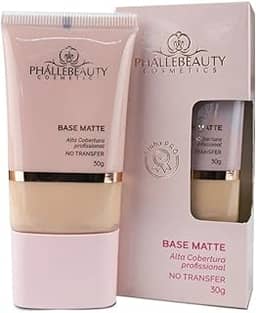 Base Matte Alta Cobertura Cor 3 Phallebeauty 30g
