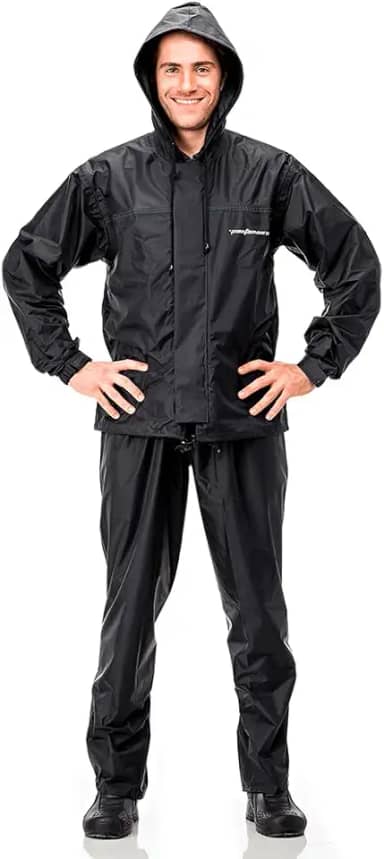 Capa de Chuva Pantaneiro + Resistente em Nylon com Capuz Impermeável (BR, Alfa, XG, Regular, Regular, Nylon)