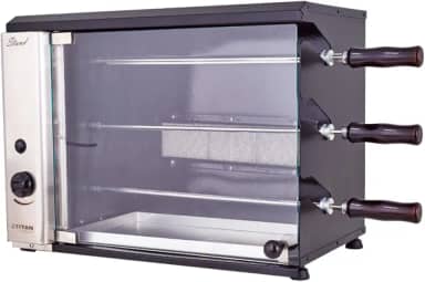 Titan Eletro, Churrasqueira a Gás de Bancada para 3 Espetos Stand GLP 127V Titan