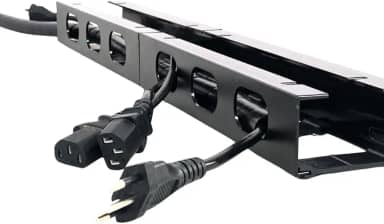 Organizador de Cabos e Fios oculto Baixo Mesa Guia de Cabos horizontal Modulado organiza 1 Metro - Marca Abcfixadores