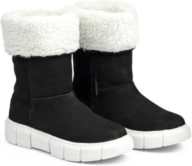 Bota de Inverno Feminina Aspen Oslo Cano Médio em Couro Nobuck