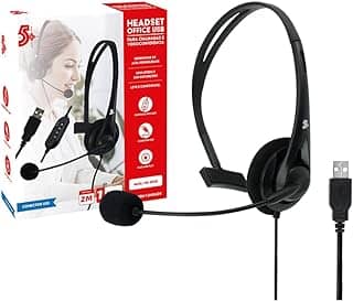 Headset Office Call Usb 2Mts