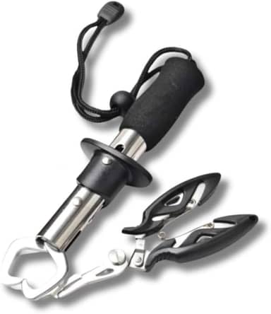 Alicate de Pesca Profissional, Kit com 2 Alicates, Multifuncional para Remoção de Anzóis, Corte de Linha e Contenção de Peixes para Pesca em Água Doce e Salgada