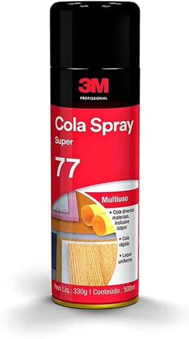 3M, Industrial, Adesivo Spray 77, Lata, 330 g