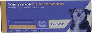 BIOVET Vermífugo Biovet Vermivet Composto 600Mg - 4 Comprimidos