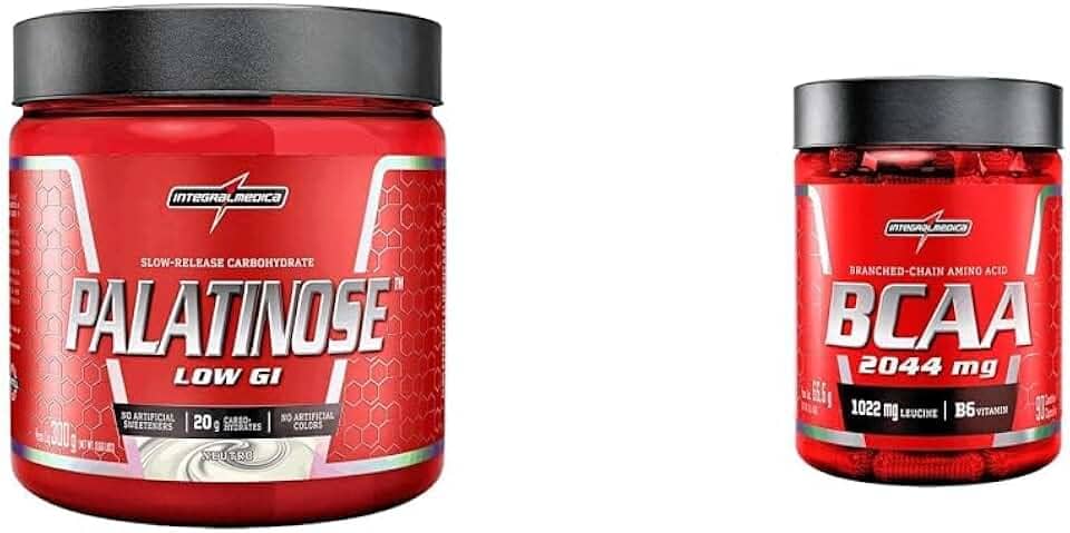 Kit Integralmédica Palatinose 300g + BCAA 2044mg 90 Cápsulas
