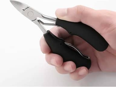 Alicate Cortador Desencravador De Unha grande cuticula Profissional manicure Aço Inox afiado ponta fina com mola corte curvo