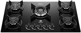 Electrolux Cooktop 5 Bocas a Gás Electrolux Mesa Vidro Experience ChamaPrecisa e Multi Chama (KE5GC) Bivolt