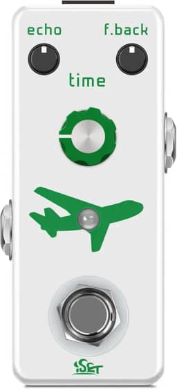 ISET Pedal De Delay Analógico Para Guitarra Pure Flight Baixo Elétrico True Bypass