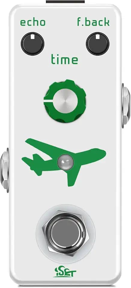 ISET Pedal De Delay Analógico Para Guitarra Pure Flight Baixo Elétrico True Bypass