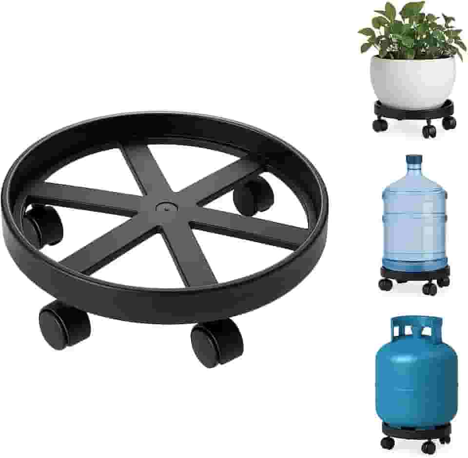 Suportes Multiuso com Rodinhas 360° – Para Botijão, Plantas e Galão | Suporta até 55kg