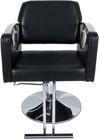 Cadeira Hidráulica Salão Barbeiro Pelegrin Pel-04aa Preto