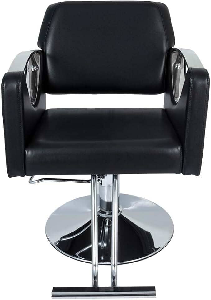 Cadeira Hidráulica Salão Barbeiro Pelegrin Pel-04aa Preto