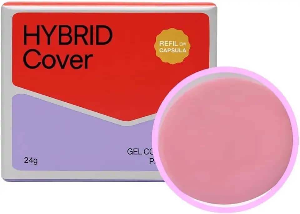 Gel Vòlia Hybrid Cover Blister 24g Alongamento de Unhas Profissional Alta Durabilidade