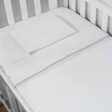 Jogo de Lençol 3 Peças Berço Americano em Malha Penteada 100% Algodão Macia e confortável Baby Deluxe