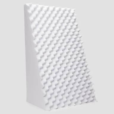 Travesseiro Triangular Anatômico Casca De Ovo Sem Capa Apoio Encosto Costa Leitura Antirefluxo (Branco)