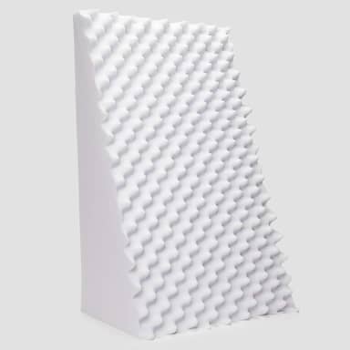 Travesseiro Triangular Anatômico Casca De Ovo Sem Capa Apoio Encosto Costa Leitura Antirefluxo (Branco)