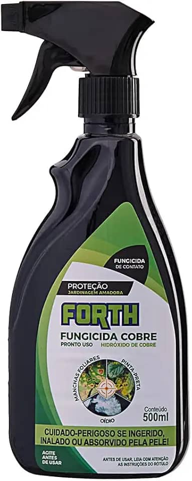 Forth, Fungicida Cobre, Pronto Uso, Contra Oídios, Manchas Foliares, Pinta-Preta, Ferrugem, Doenças Fúngicas, 500ml