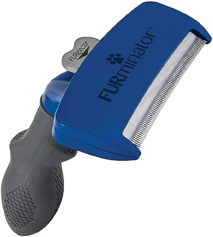 FURminator Ferramenta de remoção de pelos para cães grandes e longos de 23 a 41 kg, preto