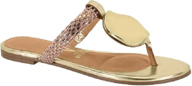 Sandalia Vizzano Rasteirinha Ref 6448.323.27122 Bege/ouro/dourado 039