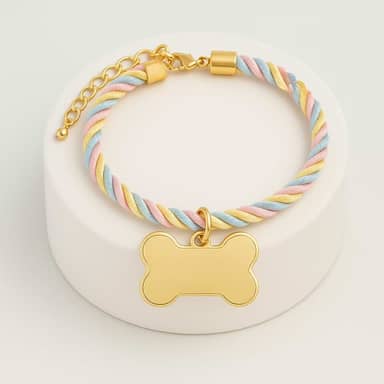 Coleira rosa para cães com nome e número personalizados (Algodão Doce-M- Ajustável 22 a 30 cm)