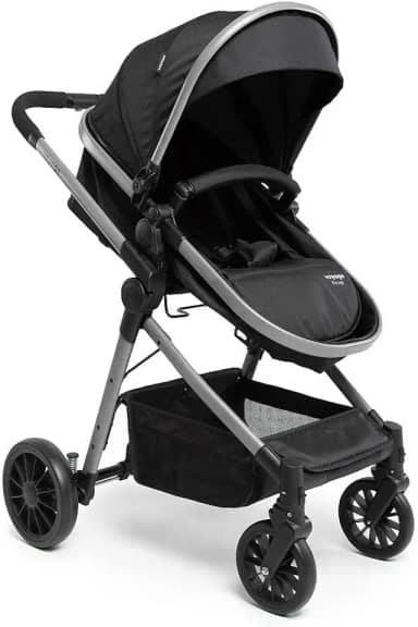 Carrinho de Bebê Prestige com Assento Reversível 3 Posições Preto Voyage