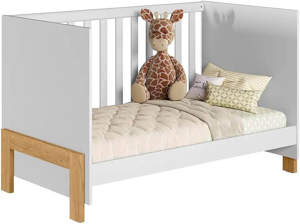 Berço Mini Cama Fantasia 4300 Qmovi Branco Acetinado