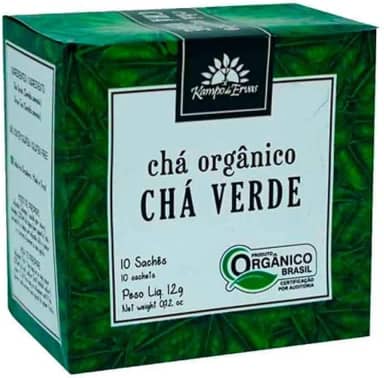 Chá Verde Orgânico 10 Sachês Kampo de Ervas