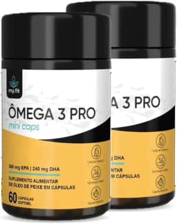 Kit 2x Ômega 3 Pro EPA/DHA - Versão Mini Softgels - (Mais Fáceis de Engolir), Total 120 caps
