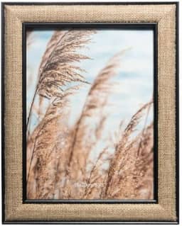 WOLFF - Porta-Retrato de Mdf Preto Jute 15cm x 20cm