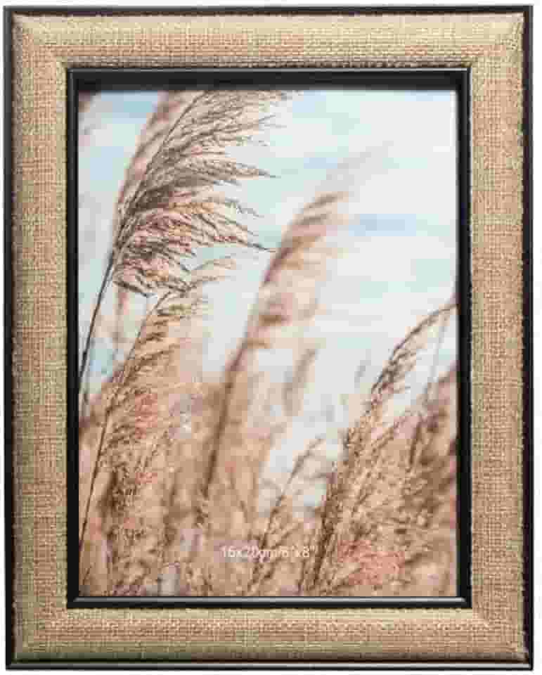 WOLFF - Porta-Retrato de Mdf Preto Jute 15cm x 20cm