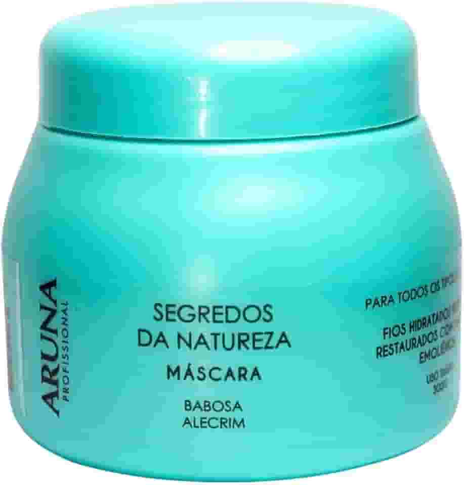 Máscara Aruna Segredos da Natureza:300g – Hidratação e Nutrição para Reconstrução dos Fios com Babosa e Alecrim