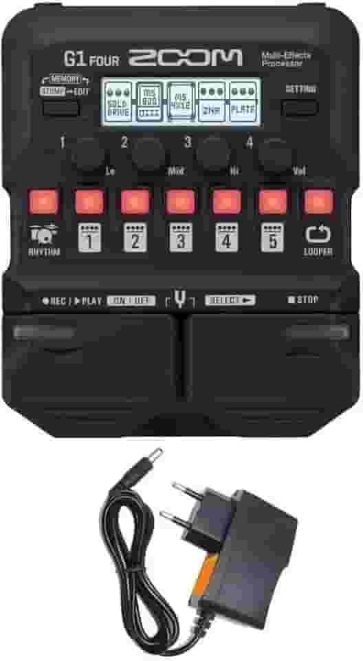 Pedaleira para Guitarra Zoom G1 Four