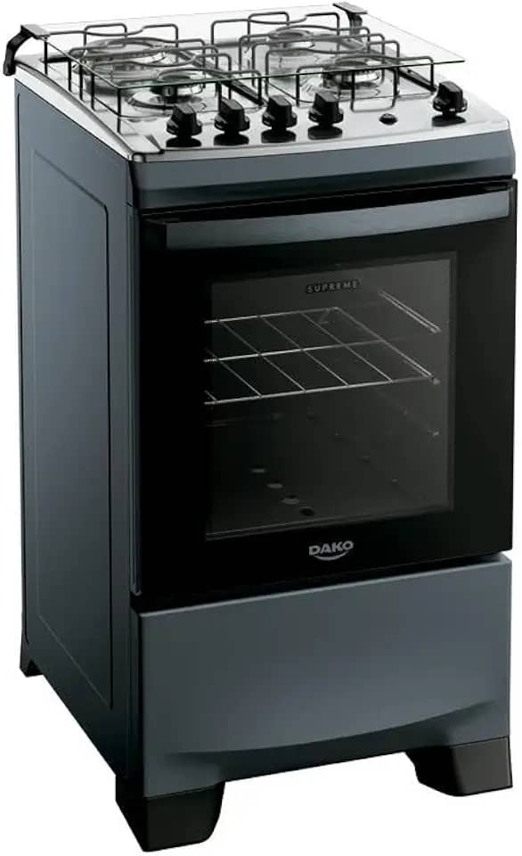 Fogão Supreme Inox 4Q Titanium