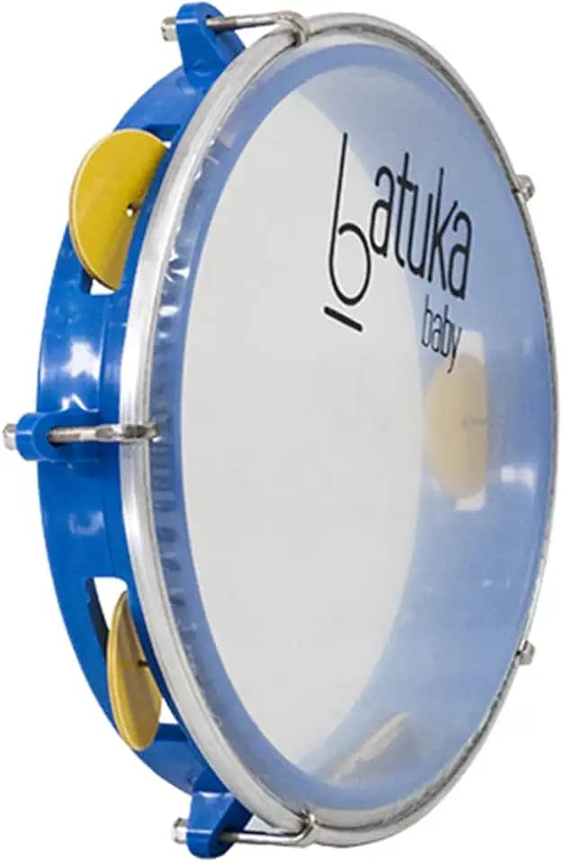 Pandeiro Abs Junior Pele Cristal Azul 08' Batuka- Luen