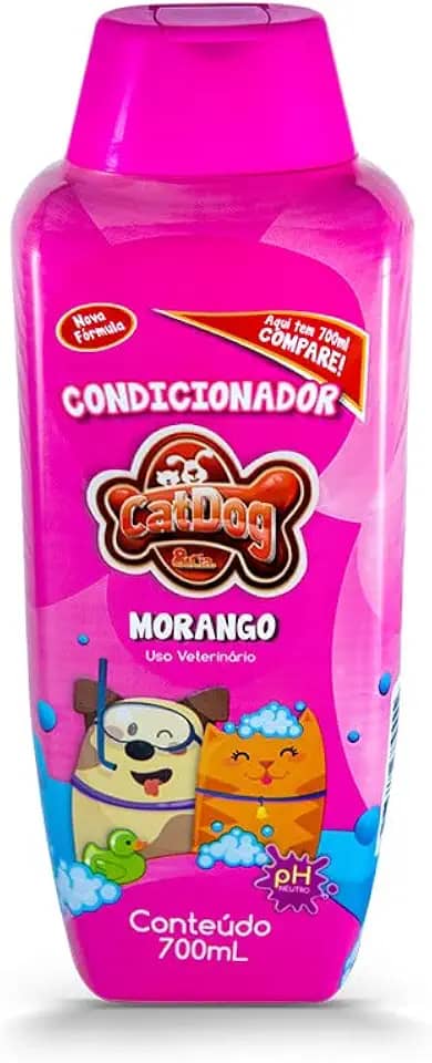 Catdog Condicionador Creme Morango 700Ml Para Cães