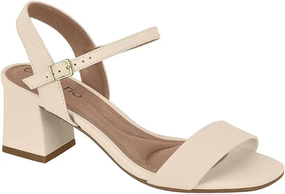 Sandália Feminina Beira Rio – Fivela, Salto Bloco, Conforto, Leve e Uso Diário – Moderna e Elegante