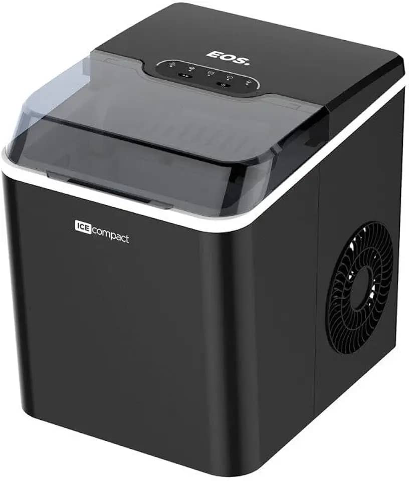 Máquina de Gelo 12kg Eos Ice Compact Emg04p Preto 110v