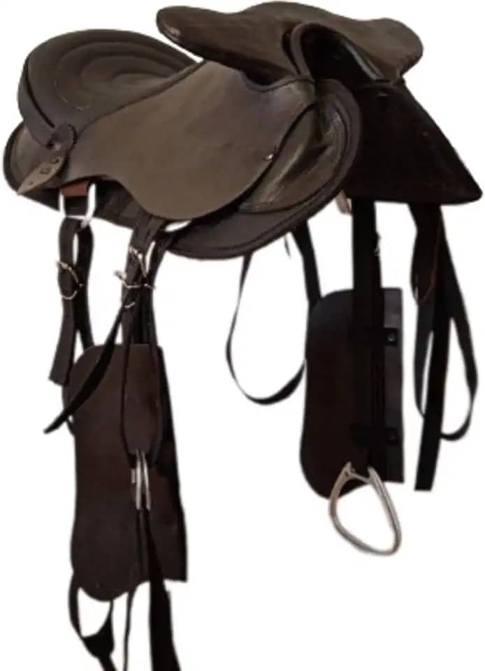 Sela com cabeça para trabalho, lida ou passeio completa Preta
