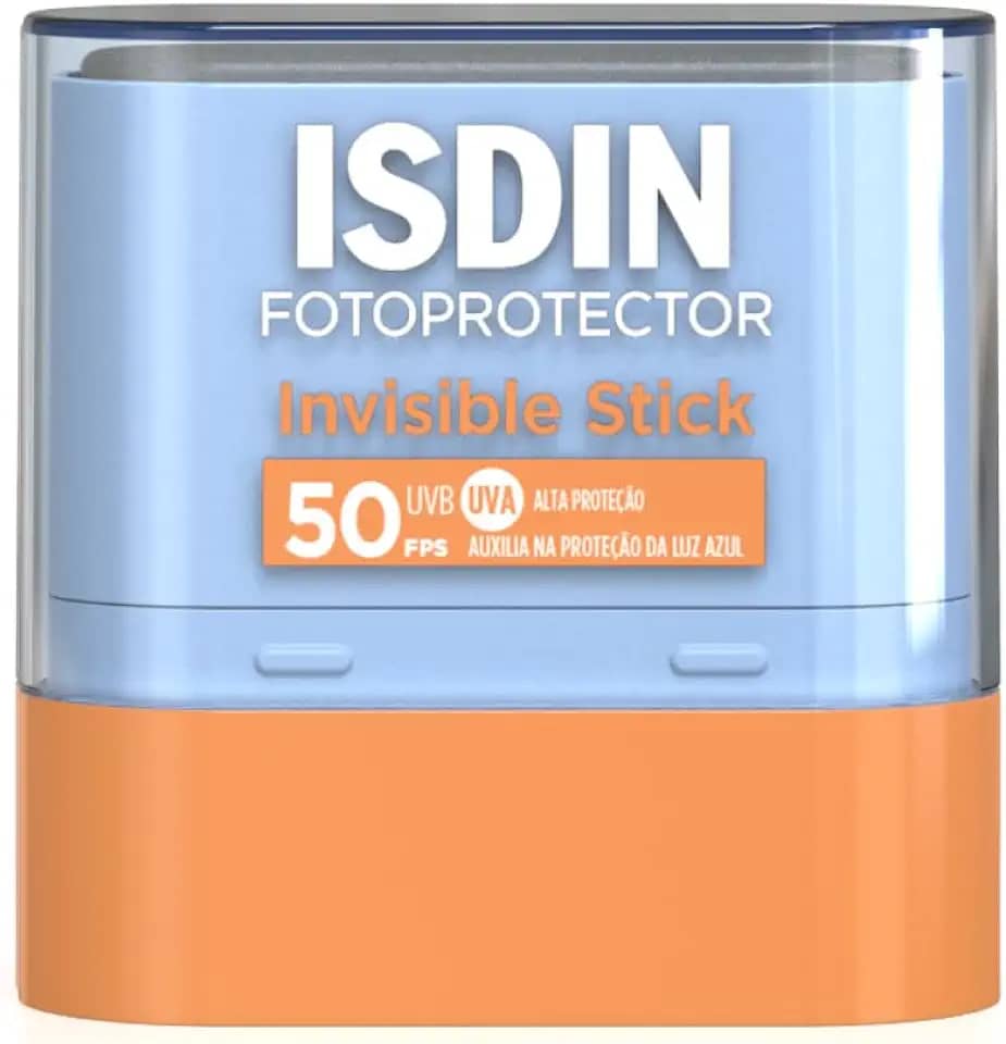 ISDIN Protetor Solar Facial em bastão Invisible Stick FPS 50-10G