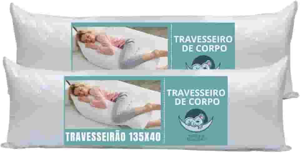 Kit 2 Travesseiro De Corpo xuxão imperméavel Pillow 40cm X 1,30m