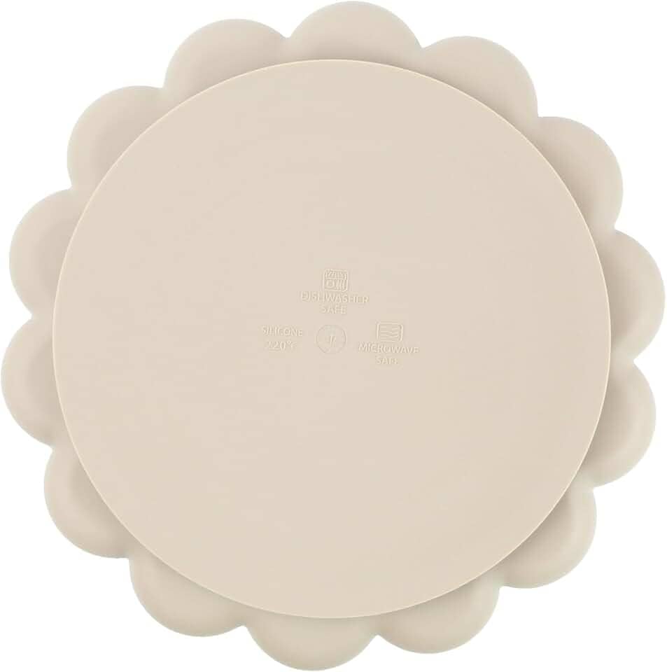 Clingo Prato De Silicone Com Ventosa Leão Fendi, Bege