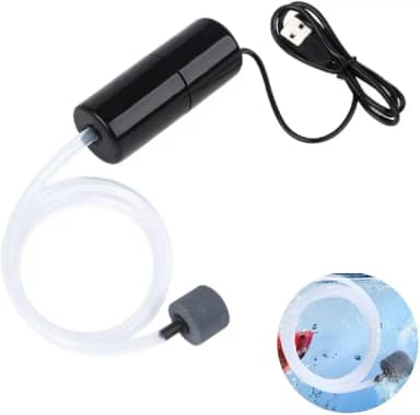Bomba De Oxigênio Potente Portátil Usb Para Aquário Peixes Camarão