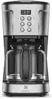 Cafeteira Elétrica Electrolux inox filtro permanente removivel capacidade 1,5L 38 xicaras função timer painel digital desligamento automatico ECM30 127v, cor aço escovado