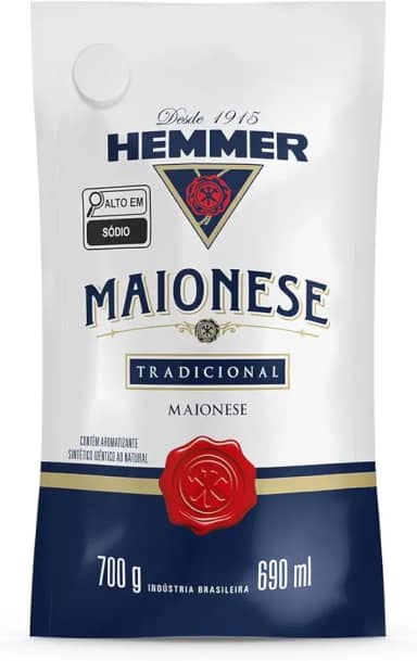 Hemmer Maionese Tradicional Sache Hemmer700G