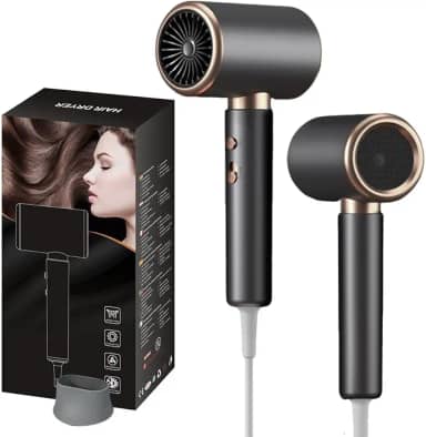 Secador de Cabelo Profissional 2000W 220V Ionic Silenciosoc com Difusor Pequeno Portátil para Viagens 37H (220V)